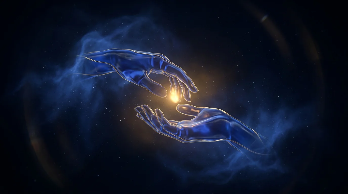 La transmission d'une comprehension, une lumiere passee de main en main